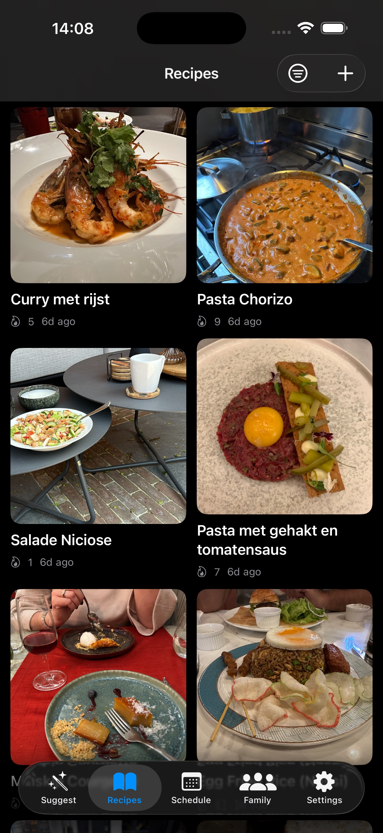 Recipe library
